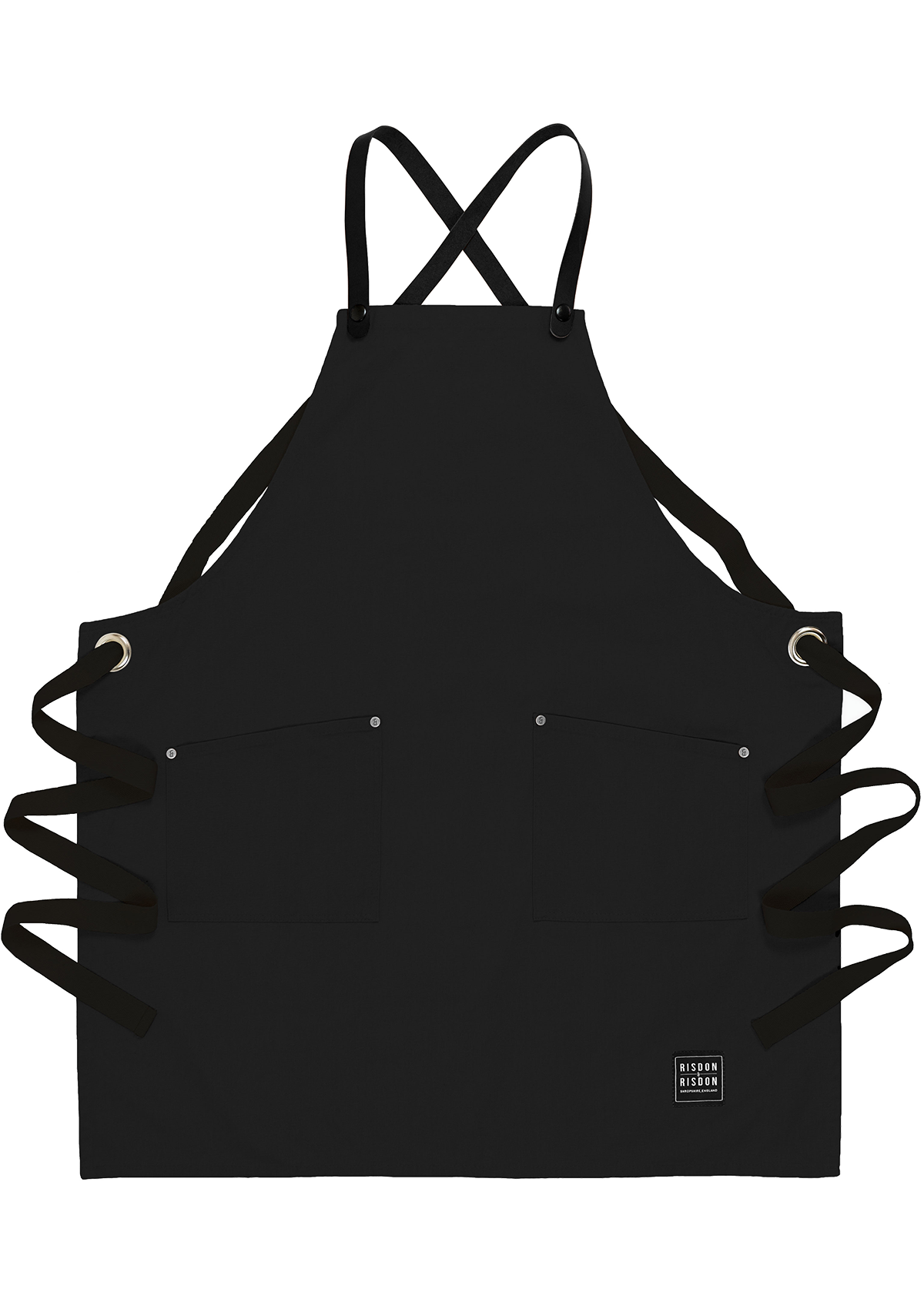 Handgefertigte Studio Latzschürze mit Lederträgern Unisex | Risdon & Risdon