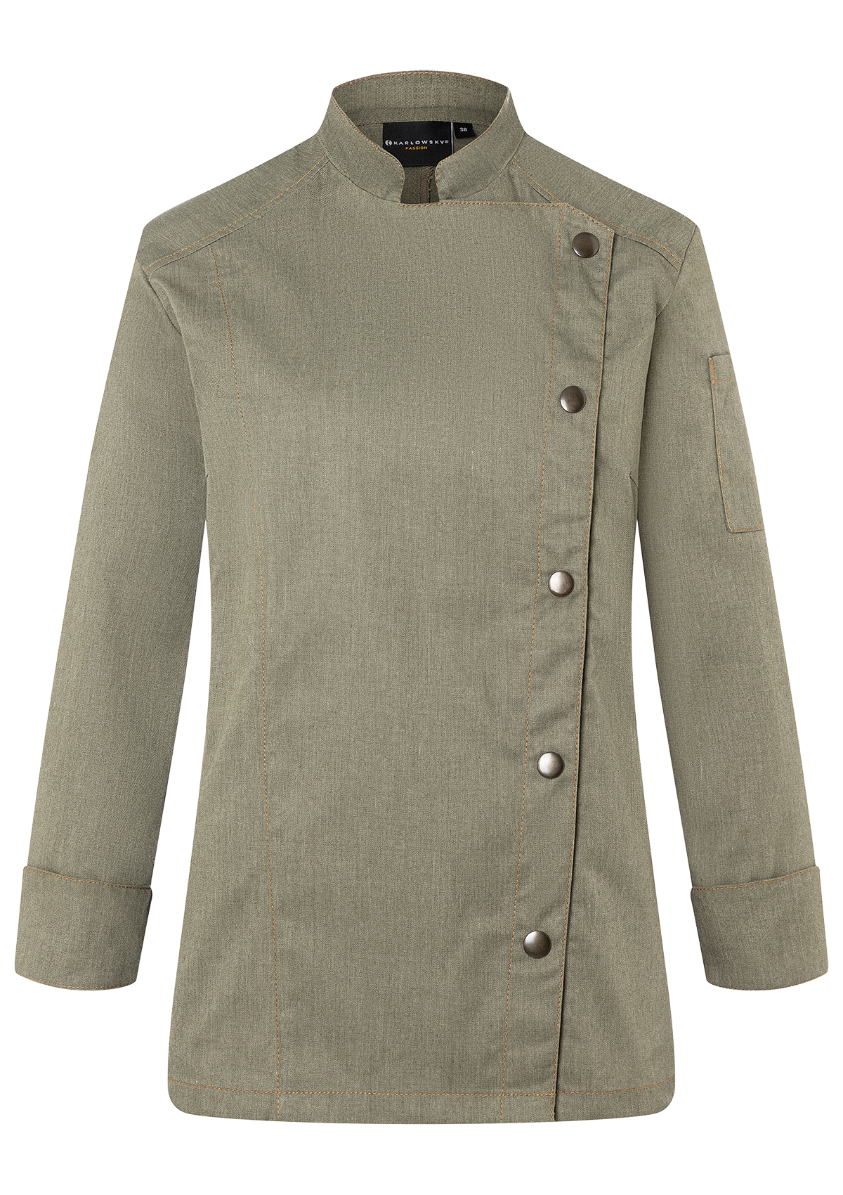 Veste de Chef Femme Style Jeans Manches Longues