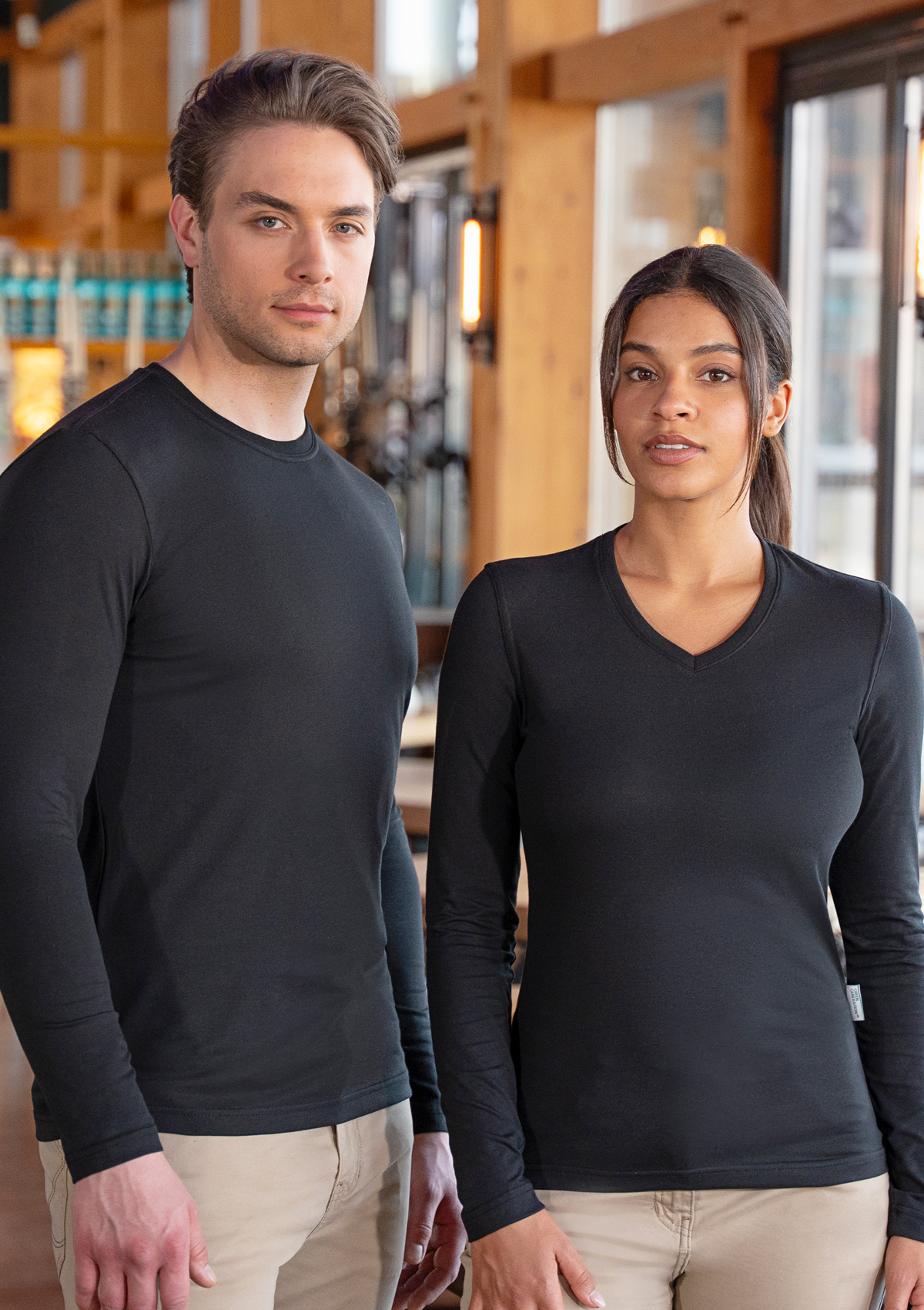Herren Workwear Shirt Casual-Flair Langarm