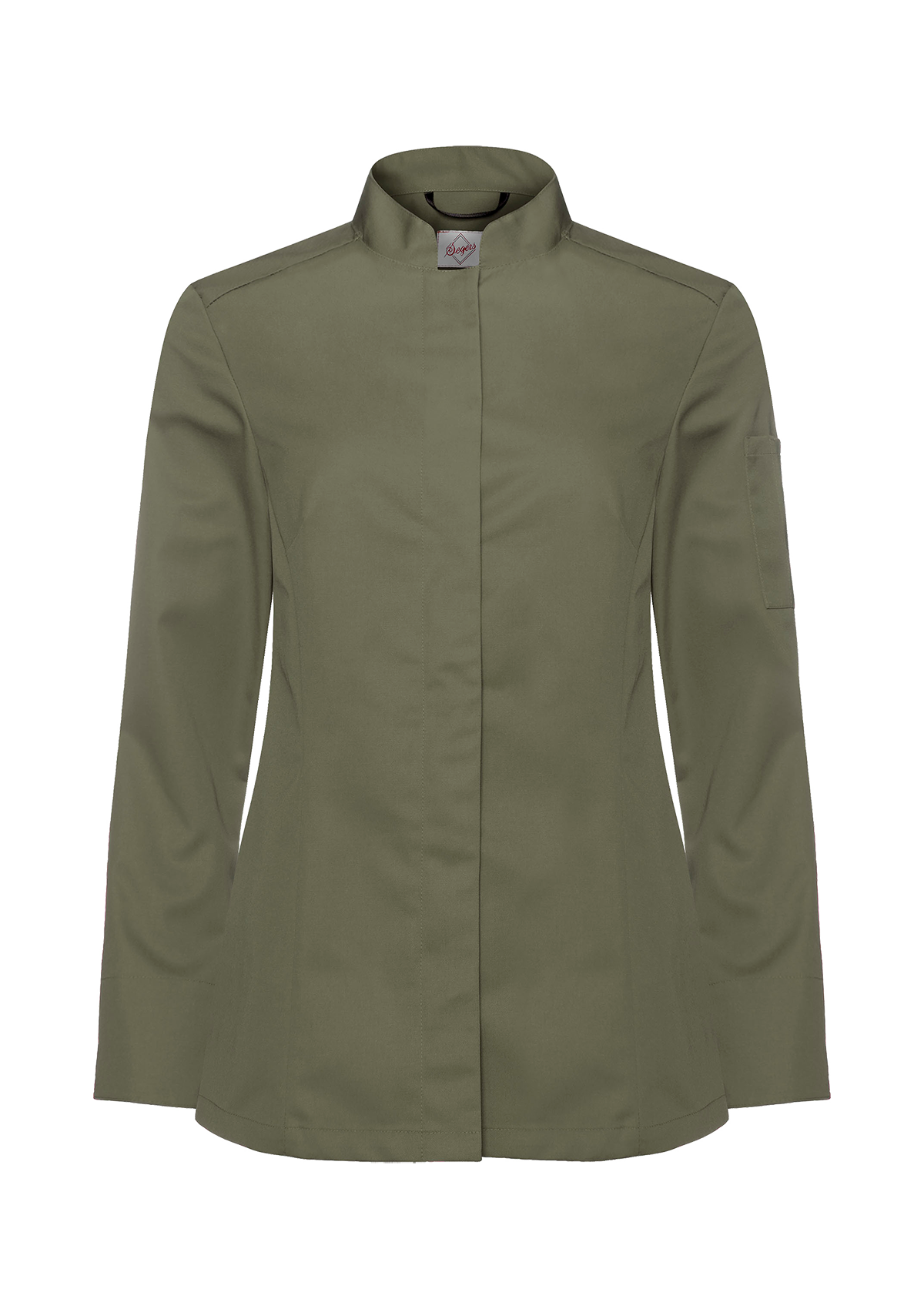 Damen Kochhemd Slim Fit Langarm mit Stifttasche | Segers