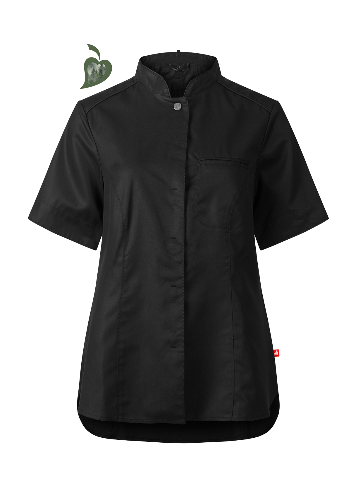 Damen Kochhemd Slim Fit Kurzarm Premiumqualität