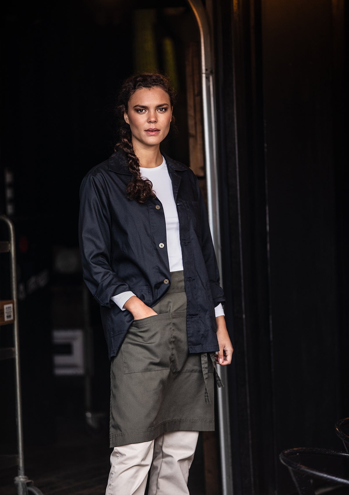 Servicejacke mit klassischem Kragen Langarm Unisex | Segers