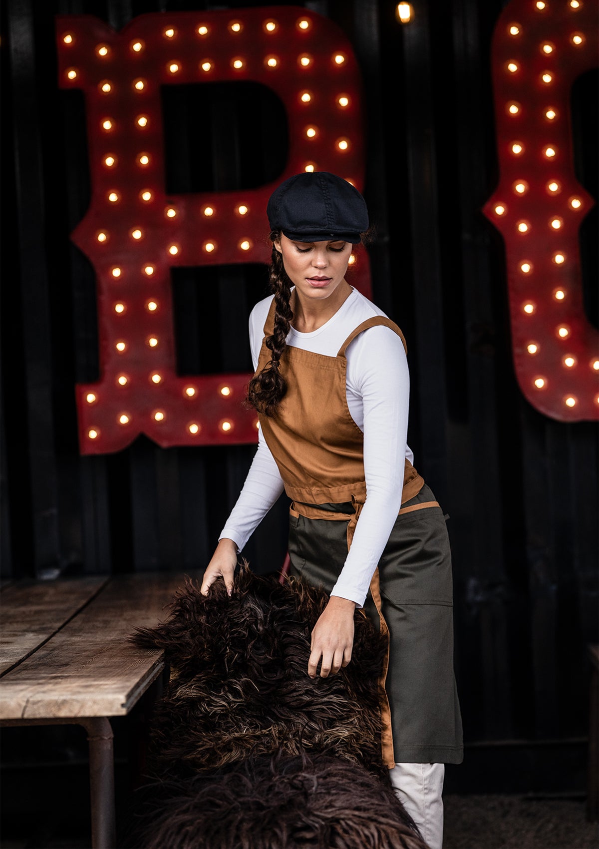 Latzschürze Zweifarbig Unisex | Segers