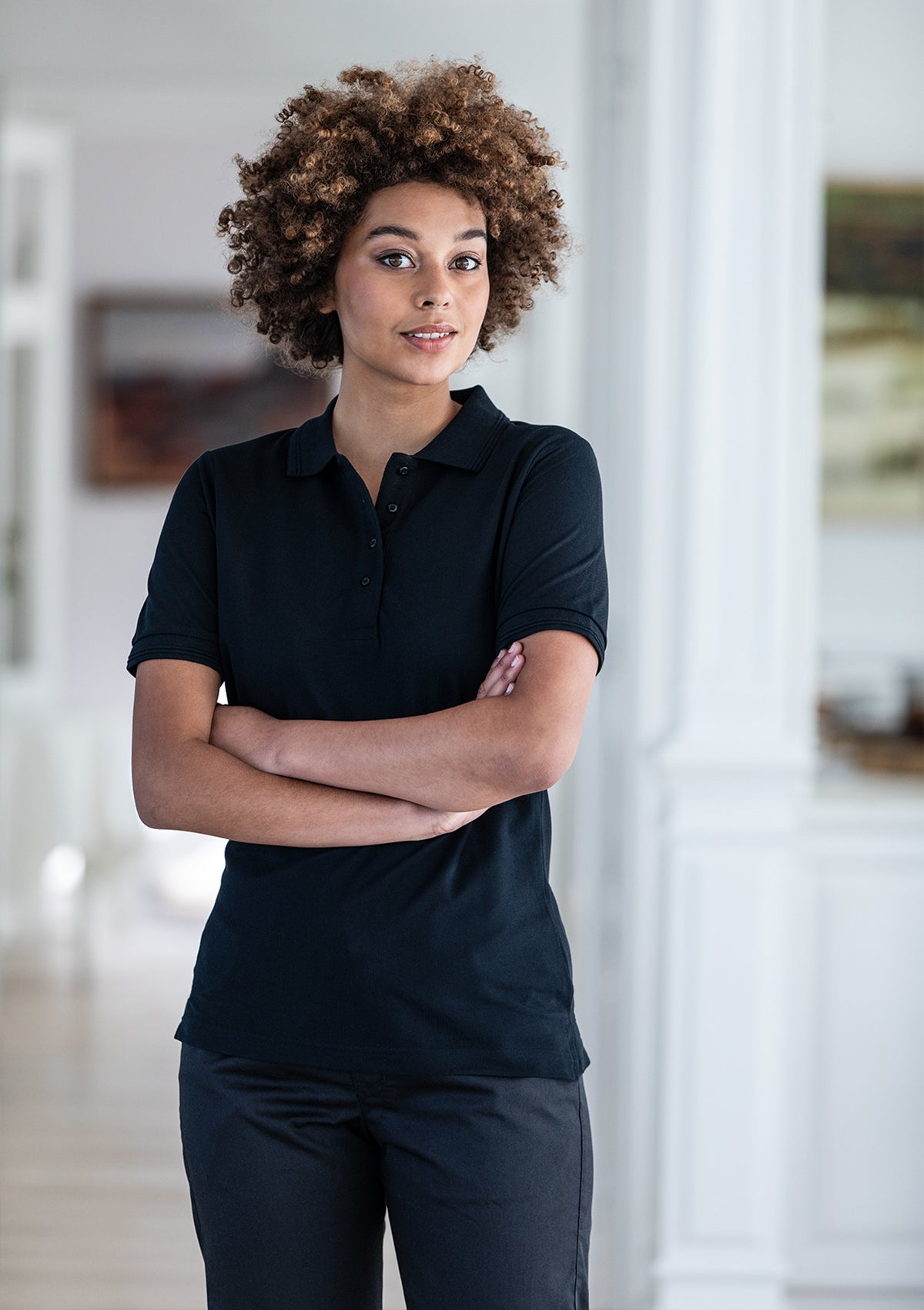 Damen Poloshirt Slim-Fit Kurzarm | Segers