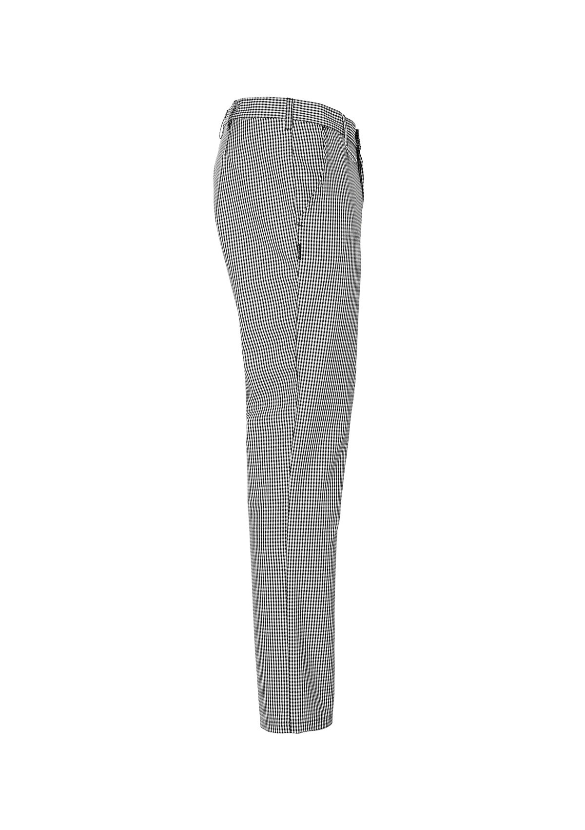 Herren Kochhose Schwarz Pepita mit glatter Front | Segers