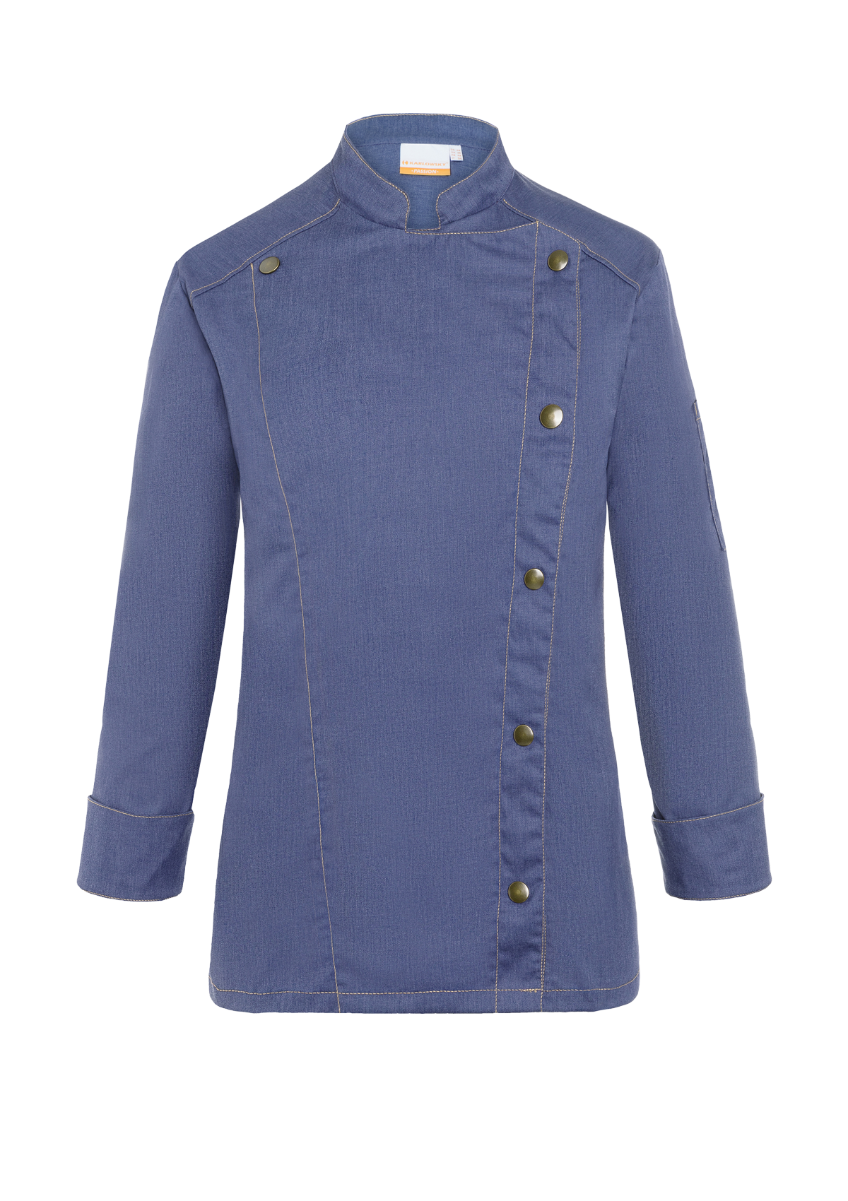Veste de Chef Femme Style Jeans Manches Longues