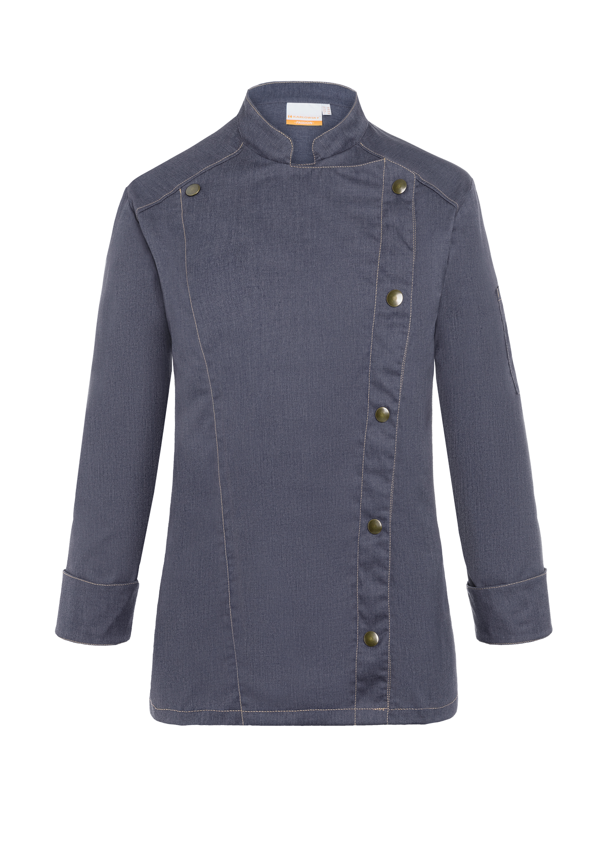 Veste de Chef Femme Style Jeans Manches Longues