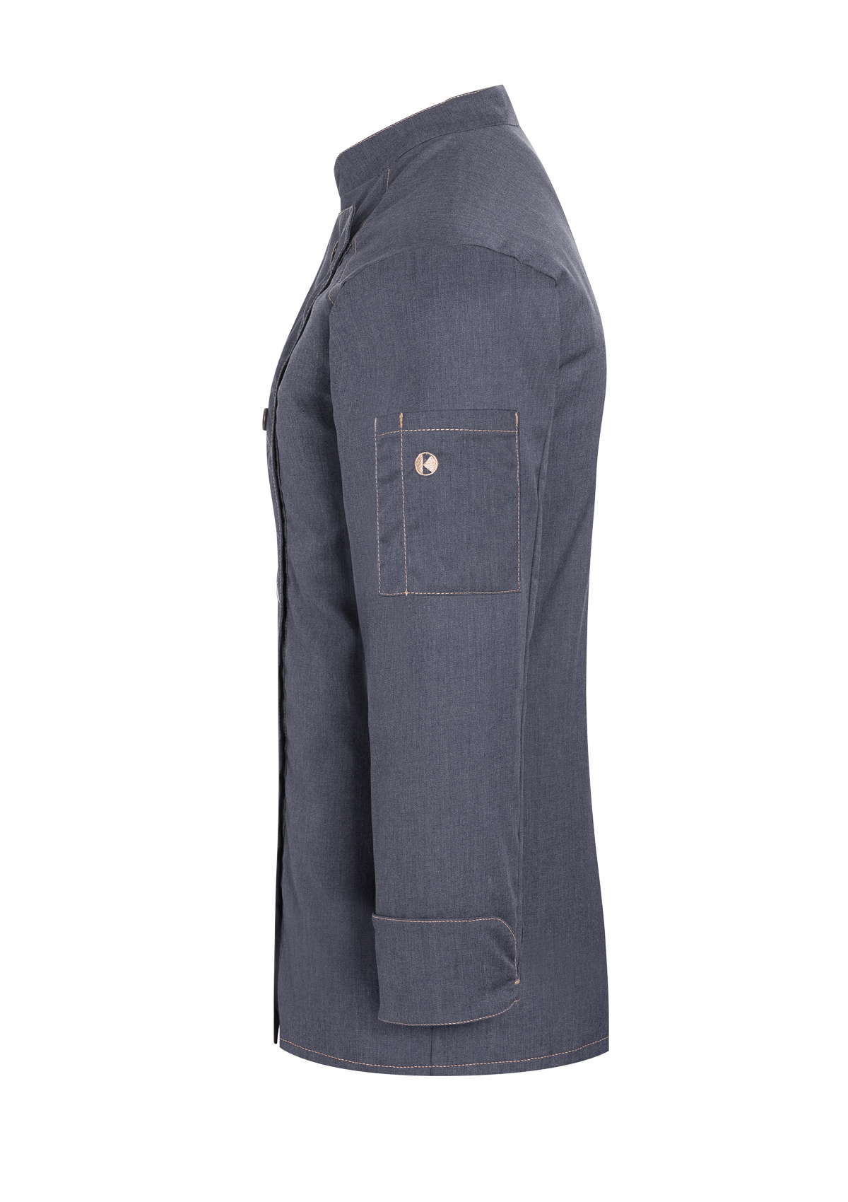 Veste de Chef Femme Style Jeans Manches Longues