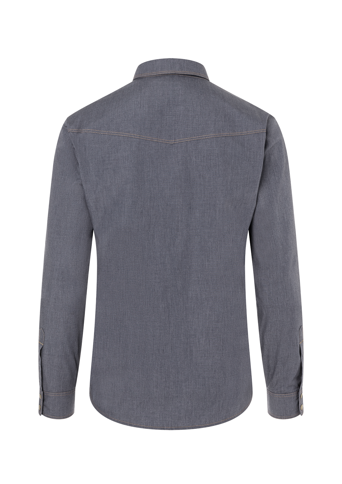Camicia da Chef Uomo Jeans-Style Button-Down Maniche Lunghe