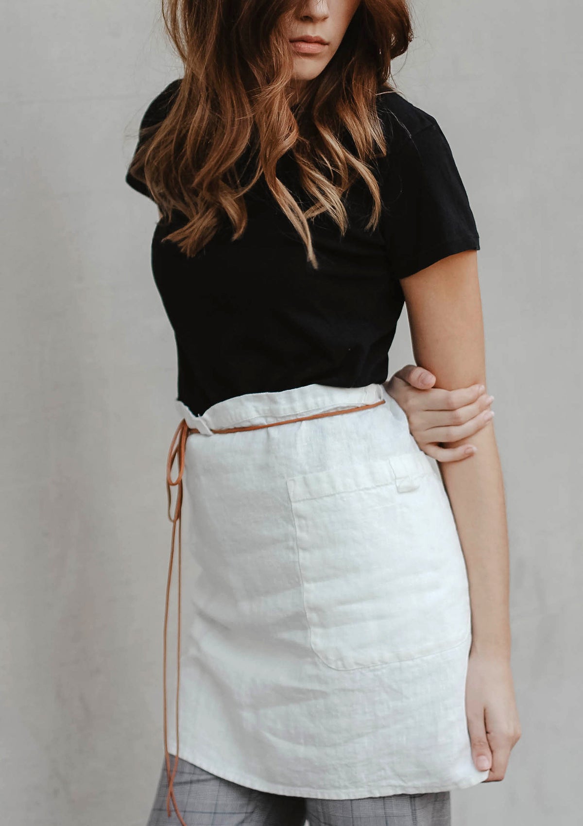 Halbschürze Brisbane aus feinem Leinen Unisex | U.C.W