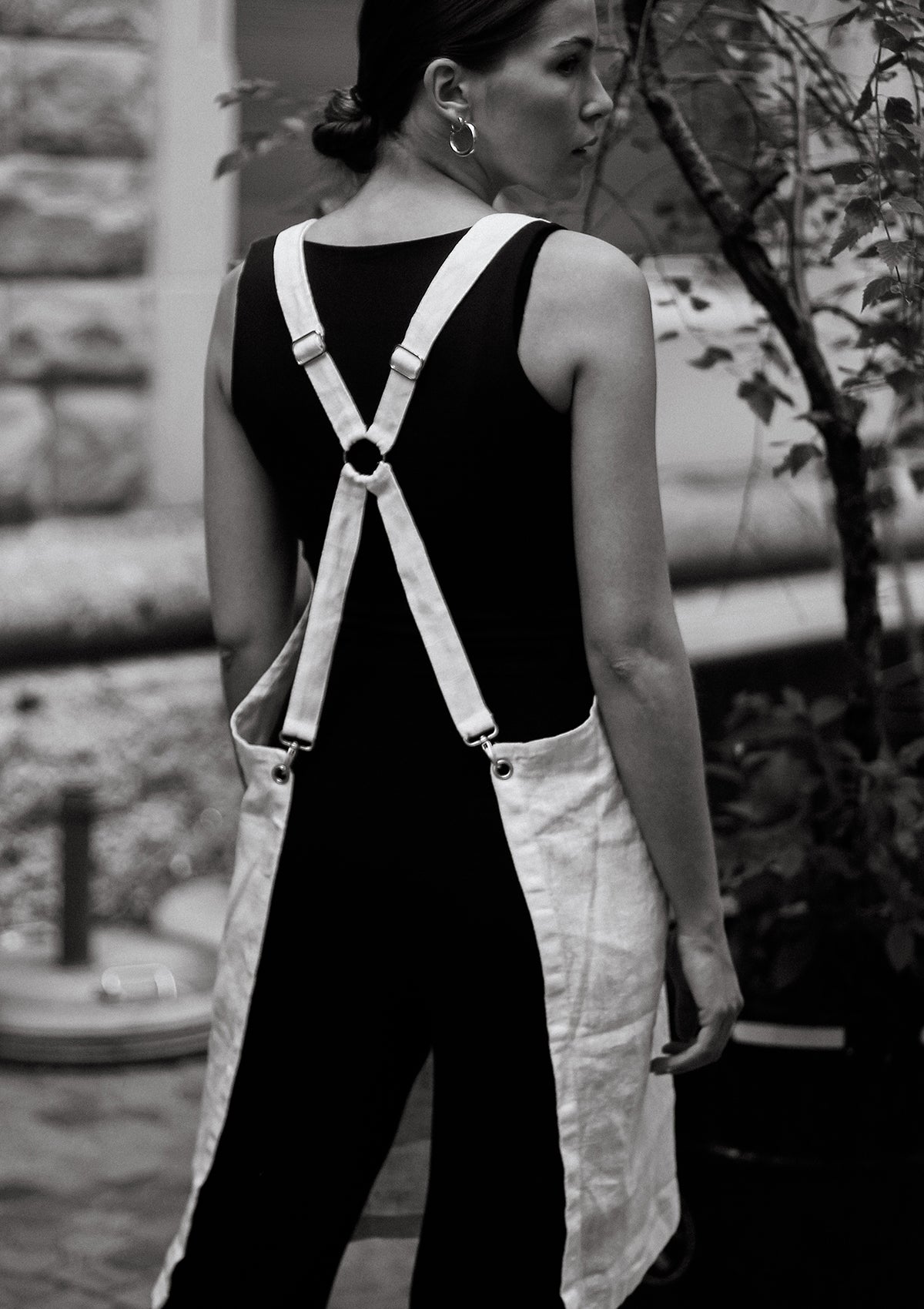 Latzschürze Marseilles aus feinem Leinen Unisex | U.C.W