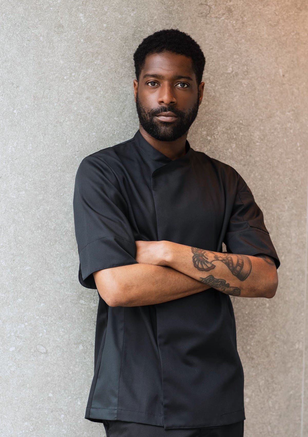 Giacca da Chef Unisex con Pannelli Stretch Maniche Corte