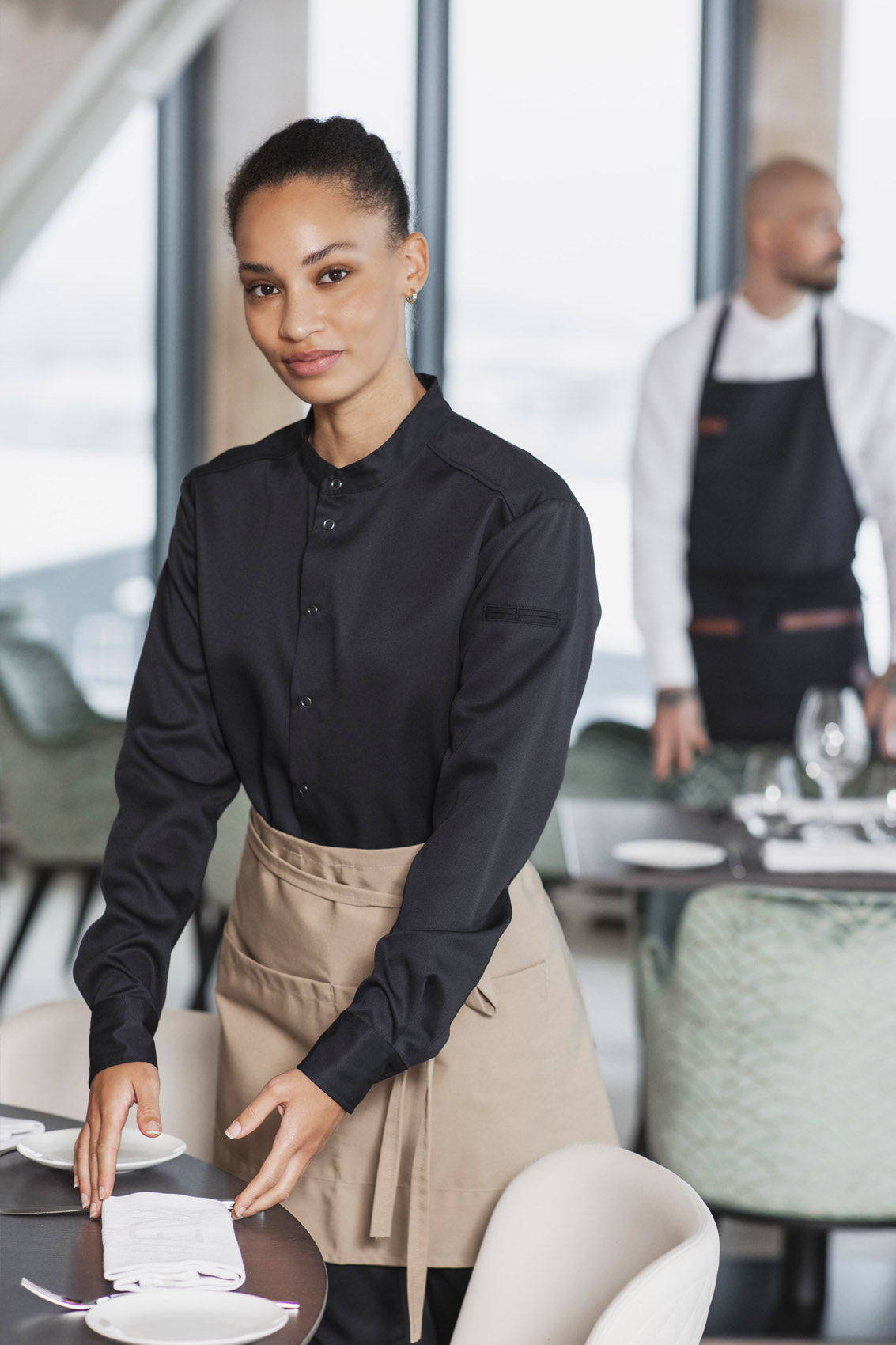 Unisex Kochhemd Hybrid Smart Langarm
