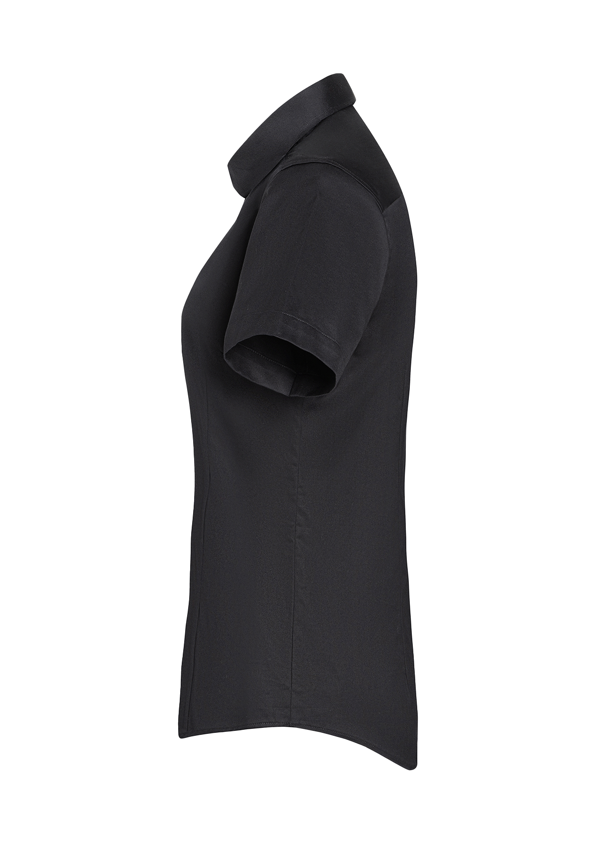 Damen Bluse Active-Stretch Kurzarm Slim-Fit