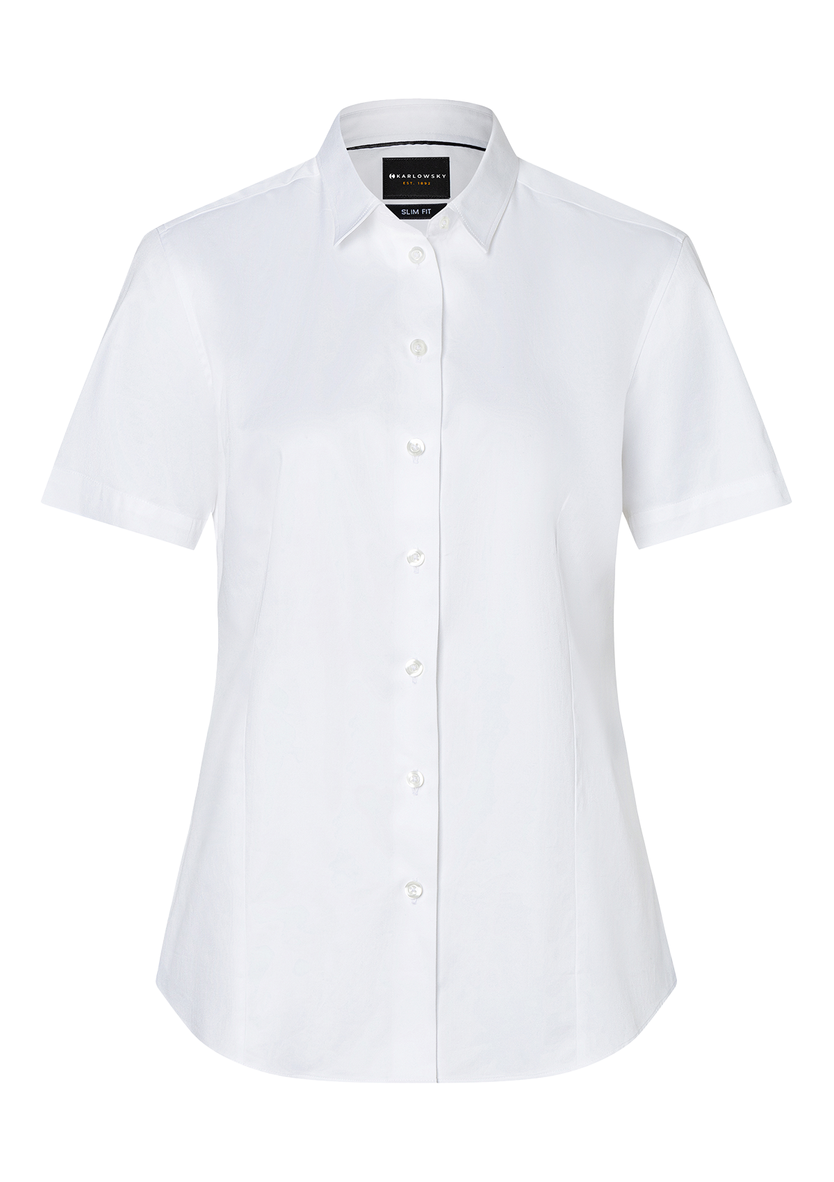 Damen Bluse Active-Stretch Kurzarm Modern-Fit