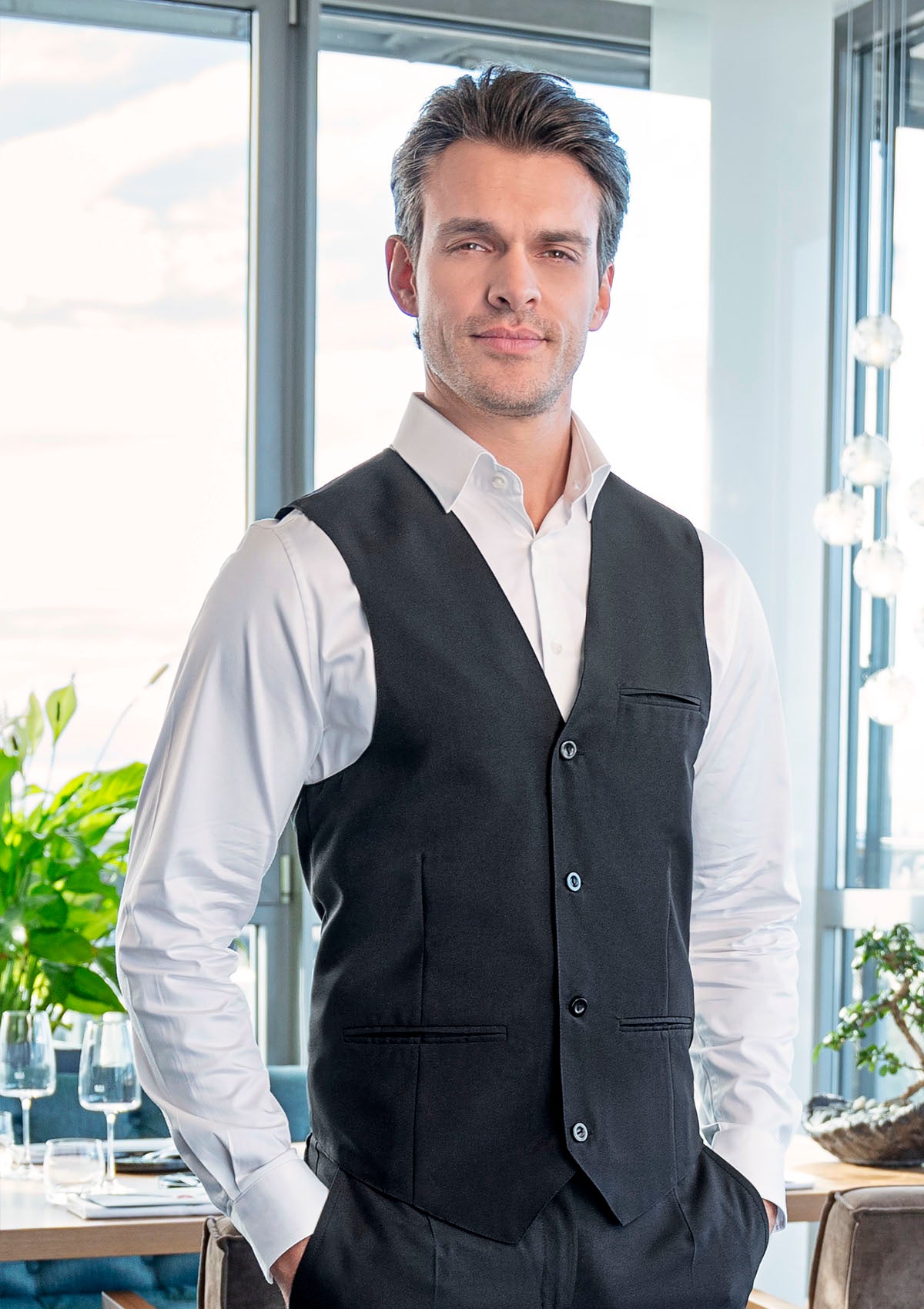 Herren Weste Basic Elegant