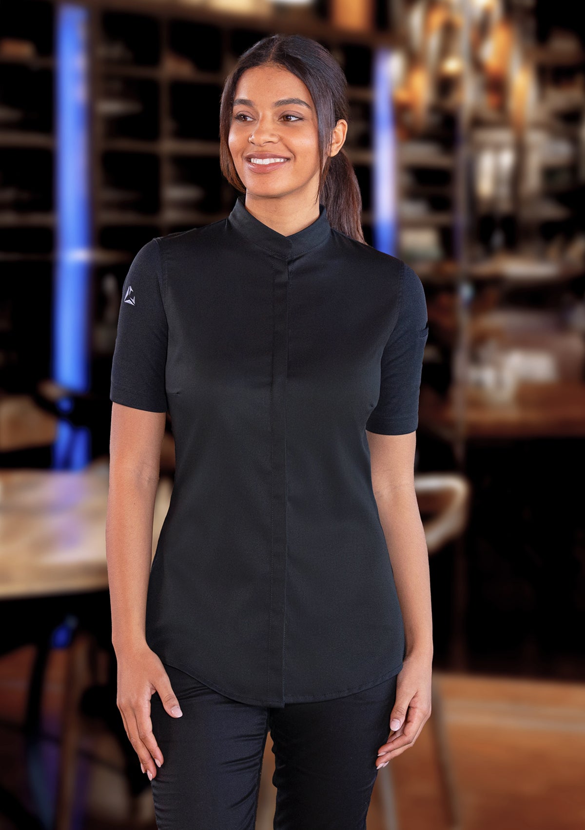 Veste de Chef Femme Manches Courtes Avantgarde