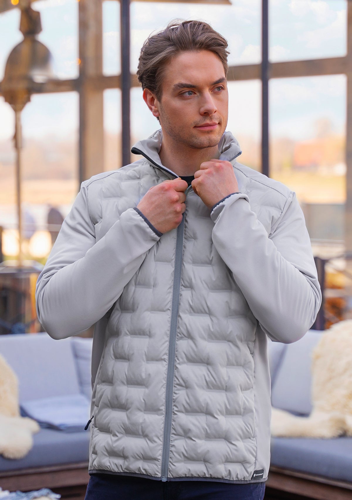 Herren Hybridjacke Outdoor-Pro Langarm
