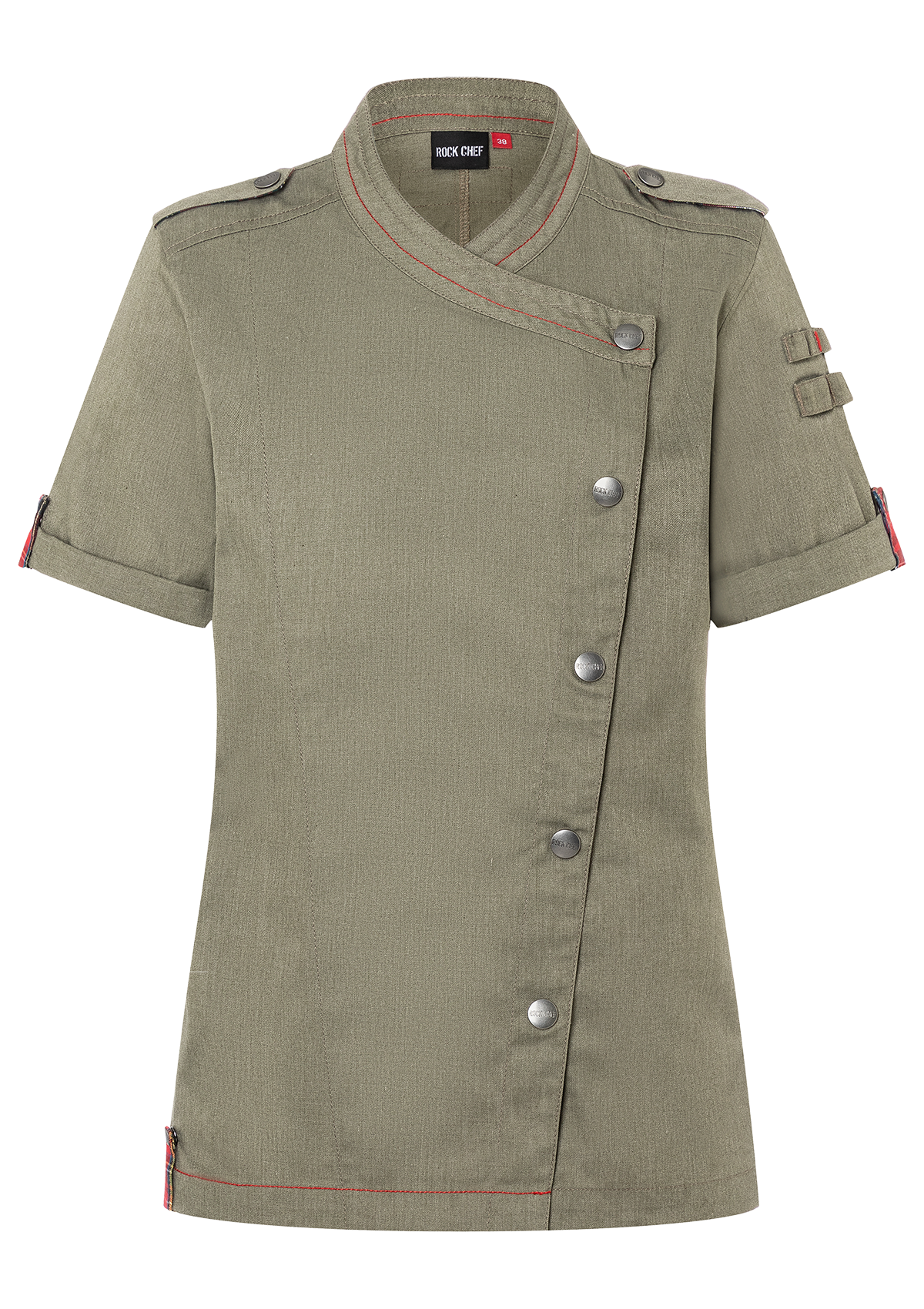 Veste de Chef Femme Manches Courtes Denim ROCK CHEF®