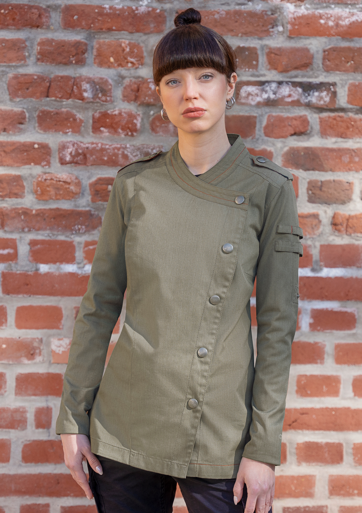 Veste de Chef Femme Denim Manches Longues ROCK CHEF® Stage2