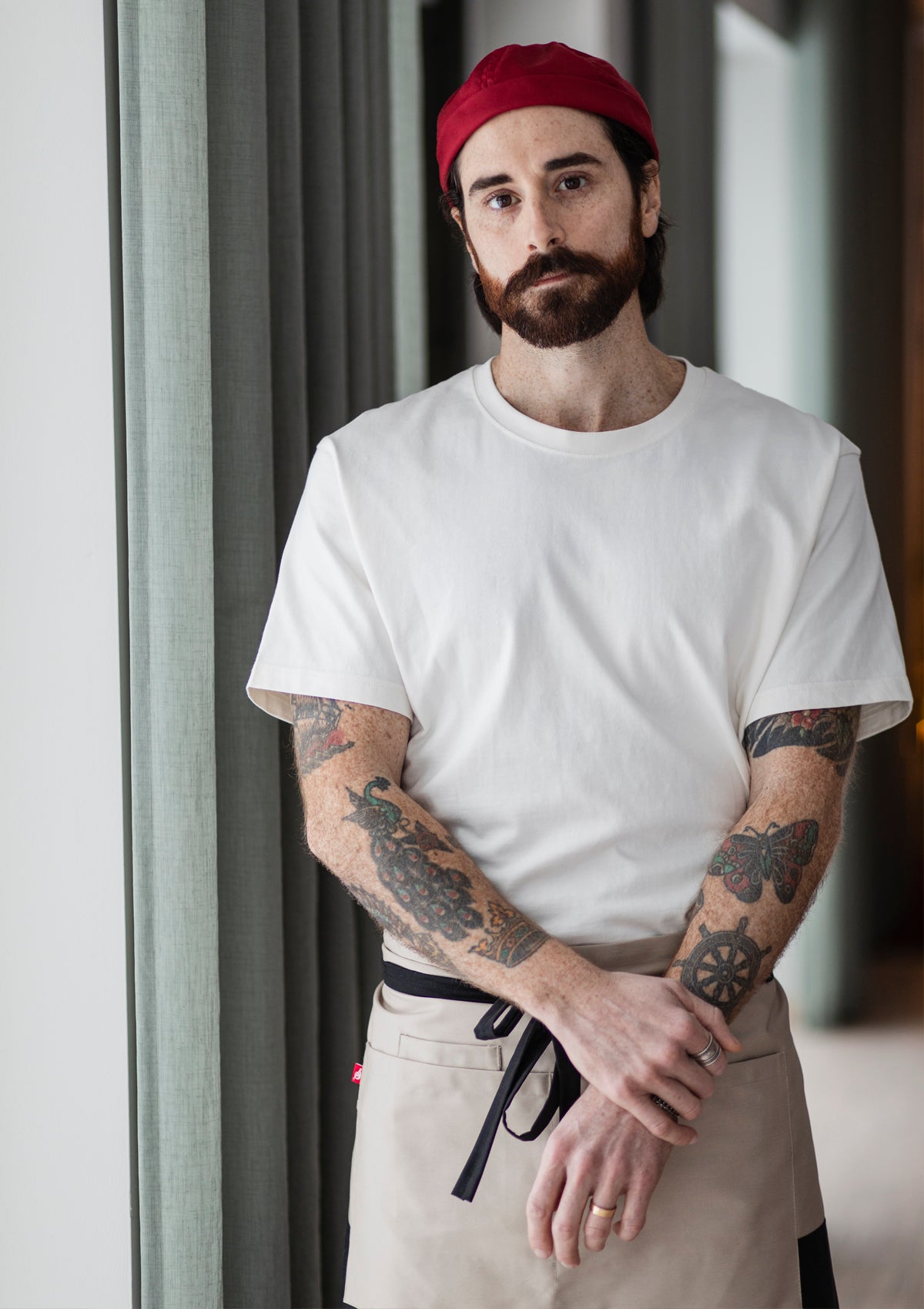 Unisex Bistroschürze Blockprint | Segers