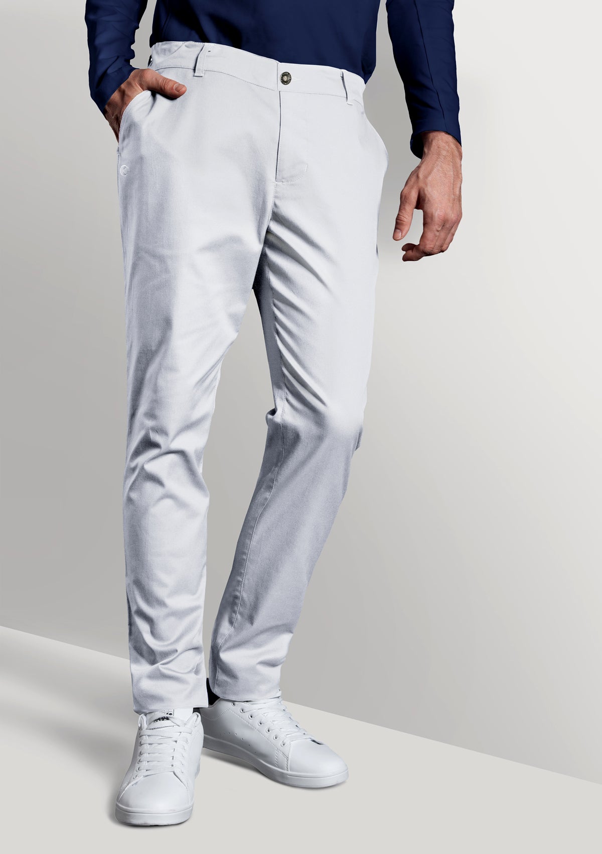 Herren Kochhose 5-Pocket Schwarz oder Weiß