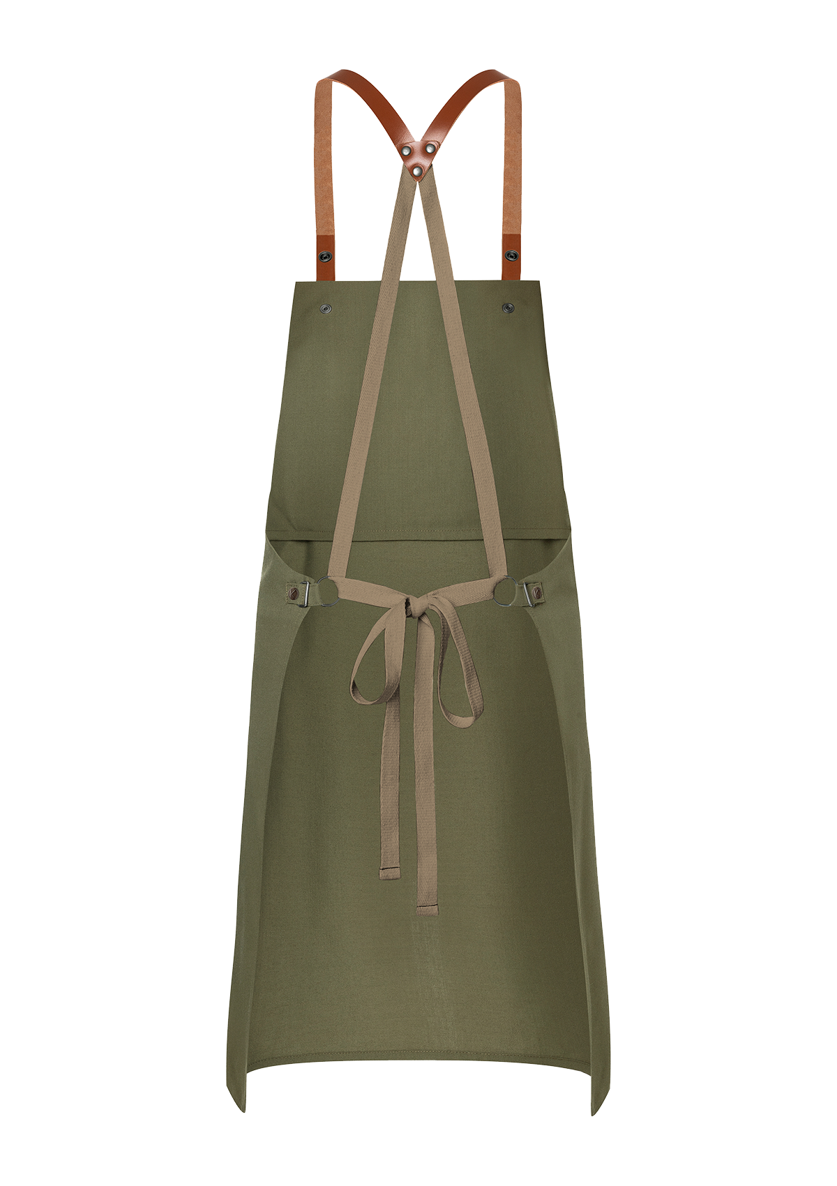 Tablier à bavette ergonomique avec sangles en cuir – Green Generation – Unisexe