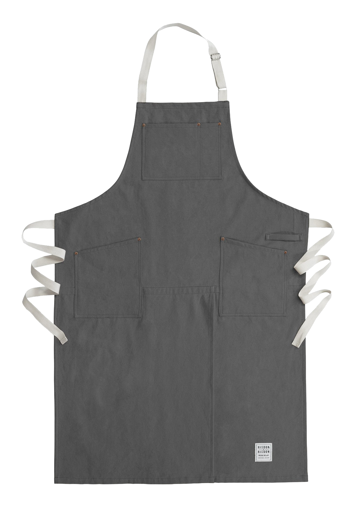 Grembiule da Vasaio Artigianale in Canvas con Gamba Divisa e Tasche Unisex